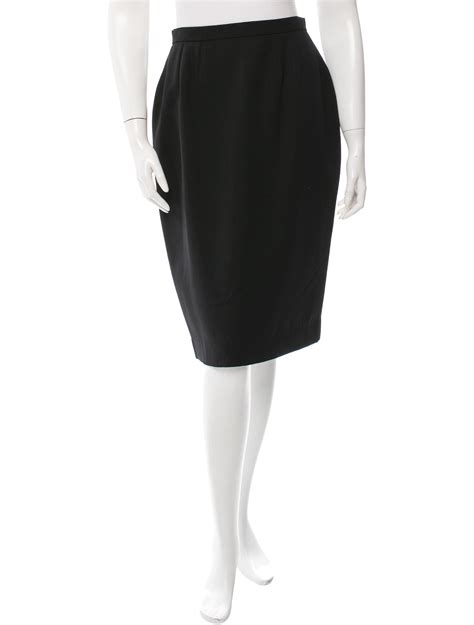 black pencil skirt christian dior|Skirts .